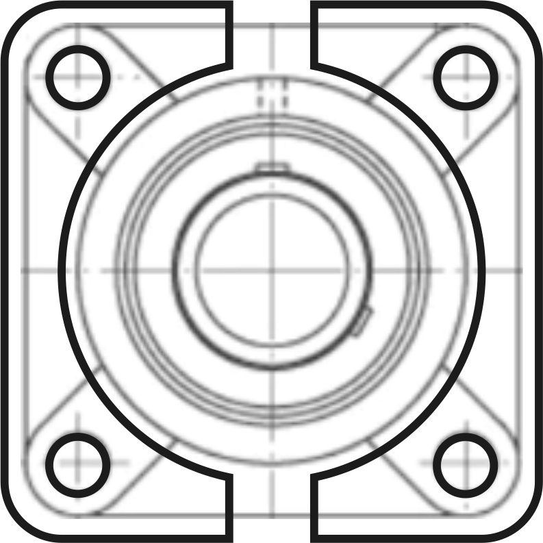 housing bearing supports